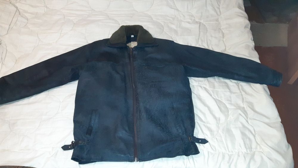 Кожанная куртка мужская Пилот