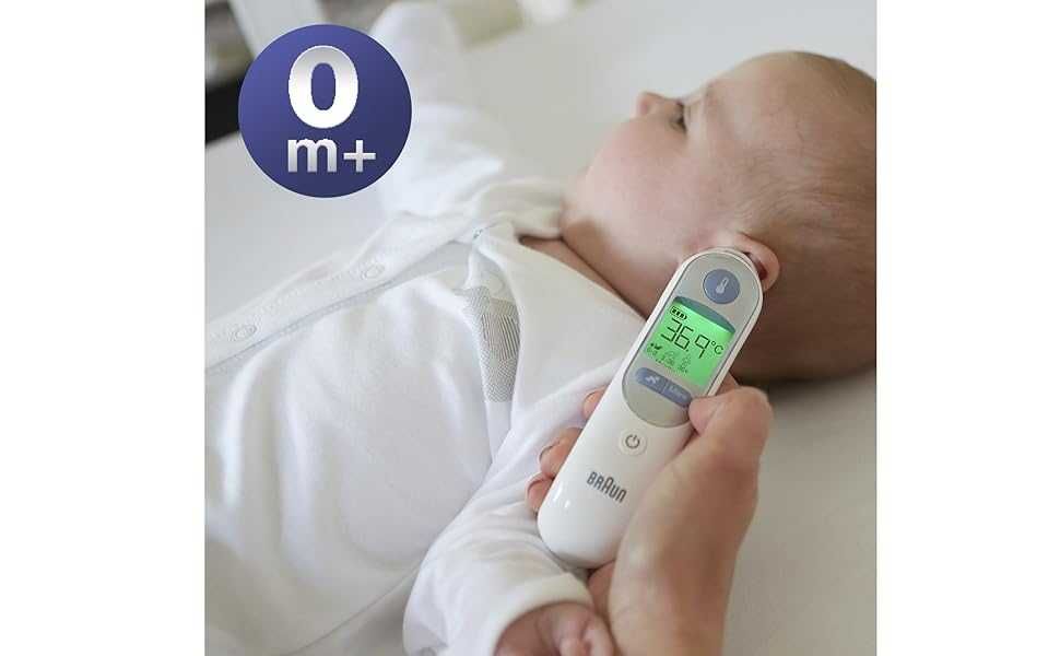 Термометър Braun Thermoscan 7 Нов нарушена опакова. Бял или черен