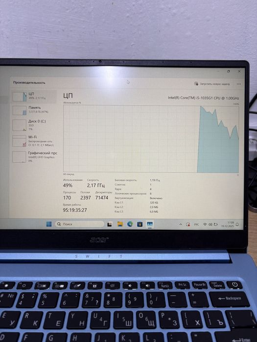 Ноутбук Acer swift