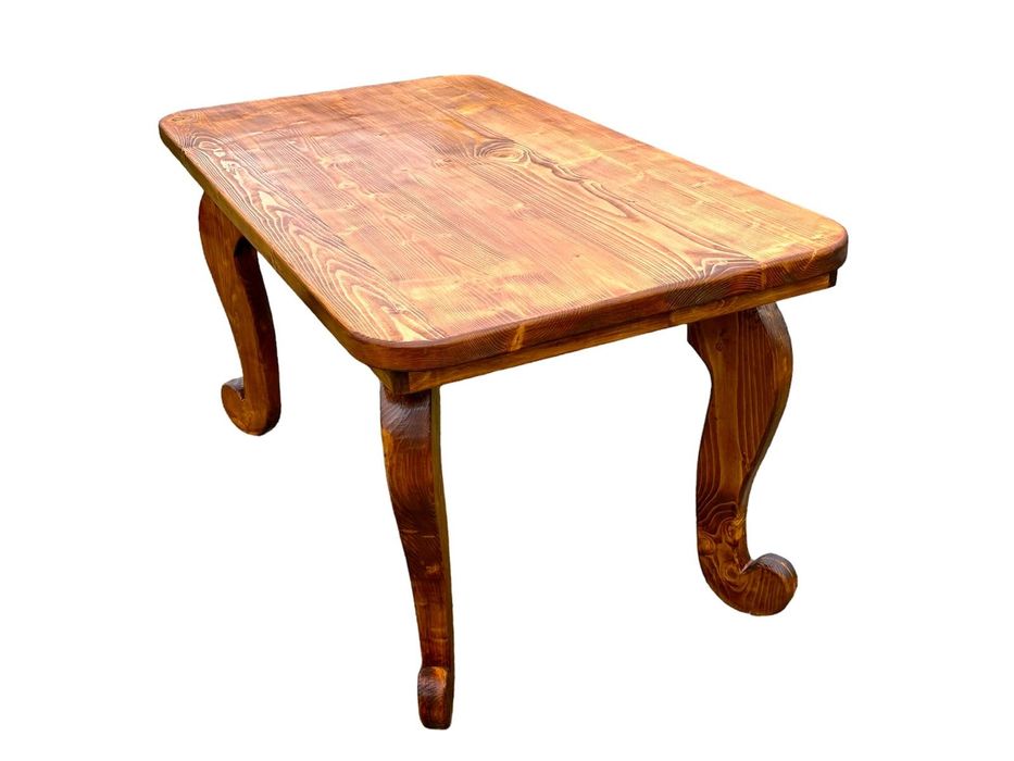 Масивна маса комплект от 6 стола.