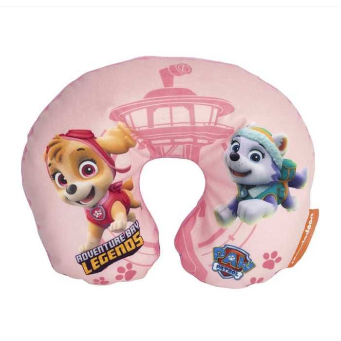 Възглавница за Врат Paw Patrol Детска Момче Момиче Синя Розова Универсална За Кола Пътуване