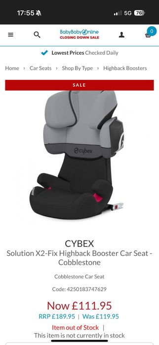 Scaun de masina cybex gr. 2-3