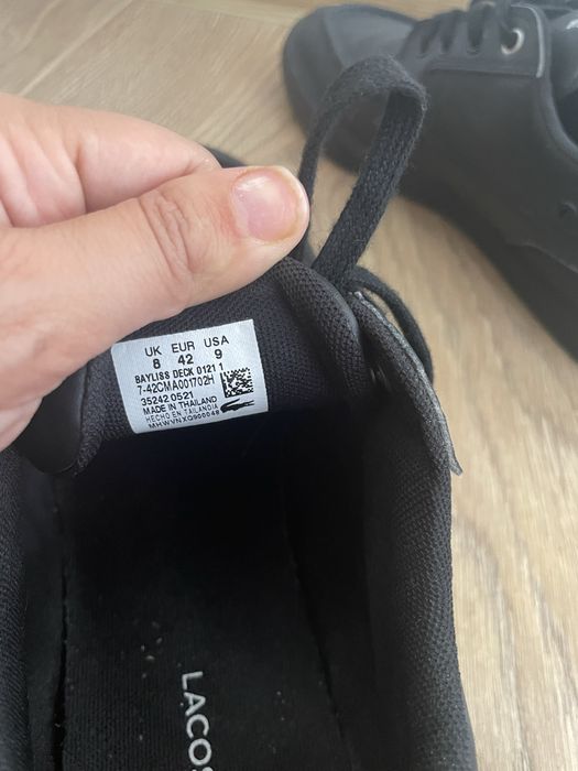 Кожени мъжки маратонки/кецове/обувки Lacoste 42н