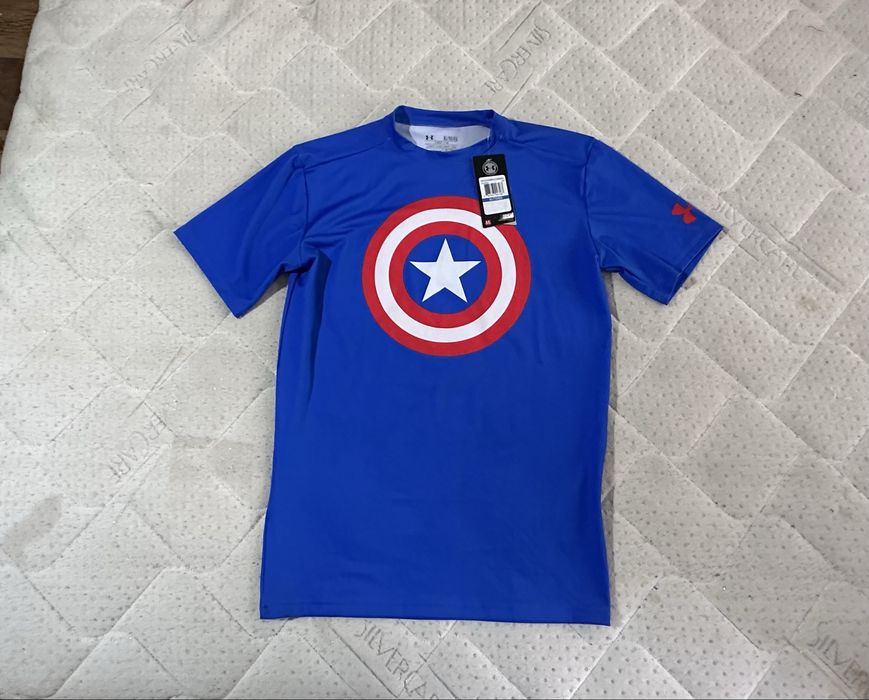 Under Armour Captain America 2.0 Compression Mens Top - Blue