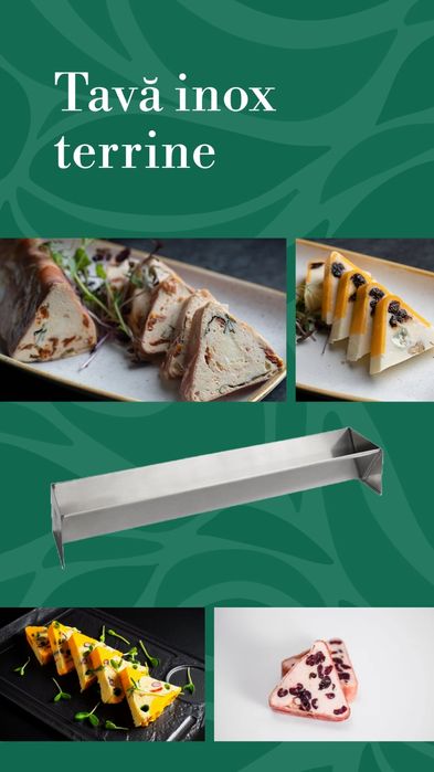 Tava inox terrine, Calitatea premium KYRAN STEEL, 33cm