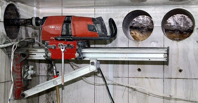 Алмазное бурение.Услуги алмазное сверление отверстие бетона и кирпича