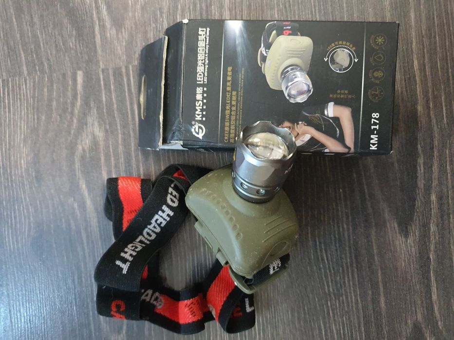 Фонарь налобный, диодный