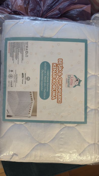 Обиколник за бебешко легло 120/60 см - памучен