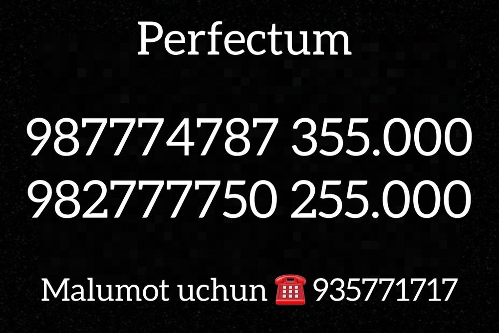 Perfectum nomer Yunusoboda