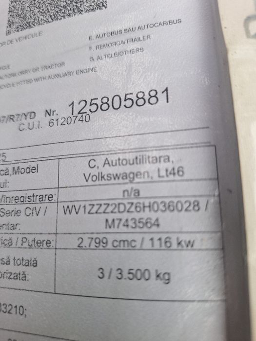 De vânzare camionetă