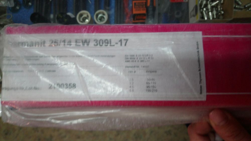 Электроды по нержавейке.