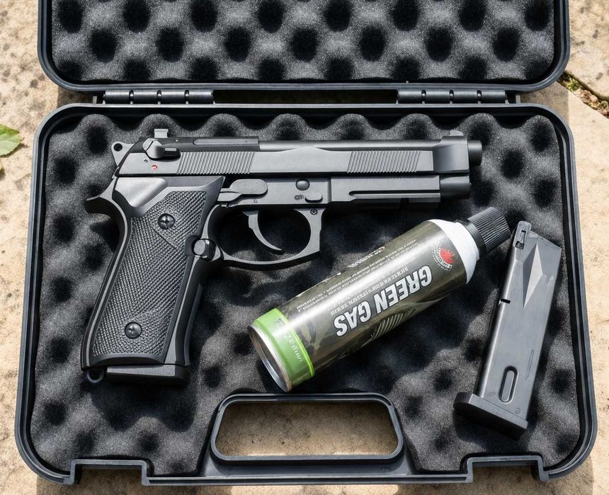 Pistol [Pachet Complet!!] - 2,5 Jouli - MODIFICAT cu Gaz + Munitie NOU