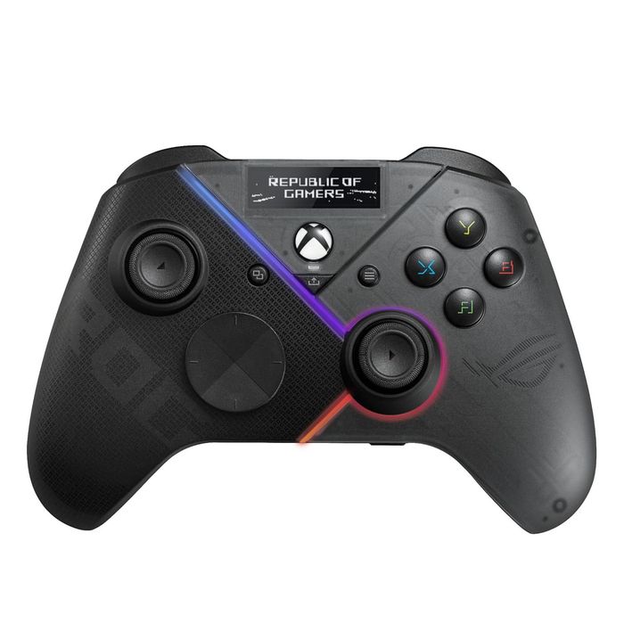 Controler Gaming ASUS ROG RAIKIRI PRO, Afisaj OLED,Conectivitate Tri-Mod, PC Si Xbox, Negru,sigilat
