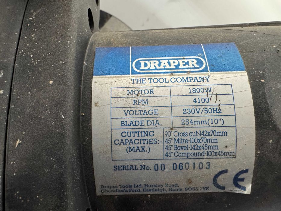 Циркуляр пендула  -  Draper 1800W / 254мм