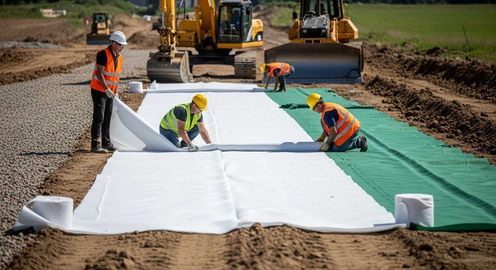 Иглопробивной Геотекстиль от сорняков - газон бассейн - от 2500 сум/м2