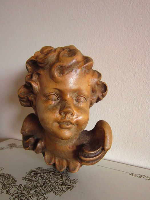 cadou rar Craciun Inger pazitor Heruvim handmade Germania 1960