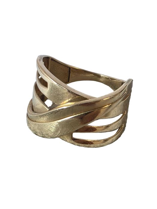 Inel din aur 14K cu design modern suprapus – 3,85 g