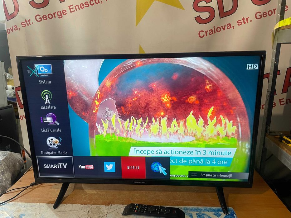 Televizor LED FullHD Techwood -TK40itm 160/102 cm Garantie 2 ani
