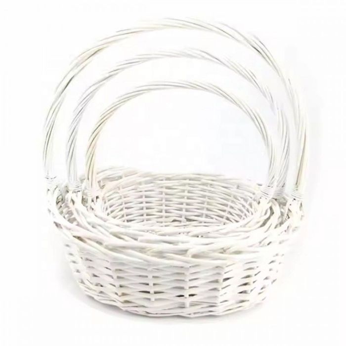 Кошници 3бр. в комплект - БЕЛИ ЕЛИПСА