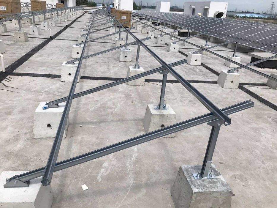 крепление крепежный профиль рельсы солнечные панели