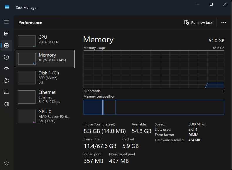 Gaming PC с Ryzen 5 7500F /RX 6800 XT 16GB/ 64GB DDR5/512GB NVMe/ 850W