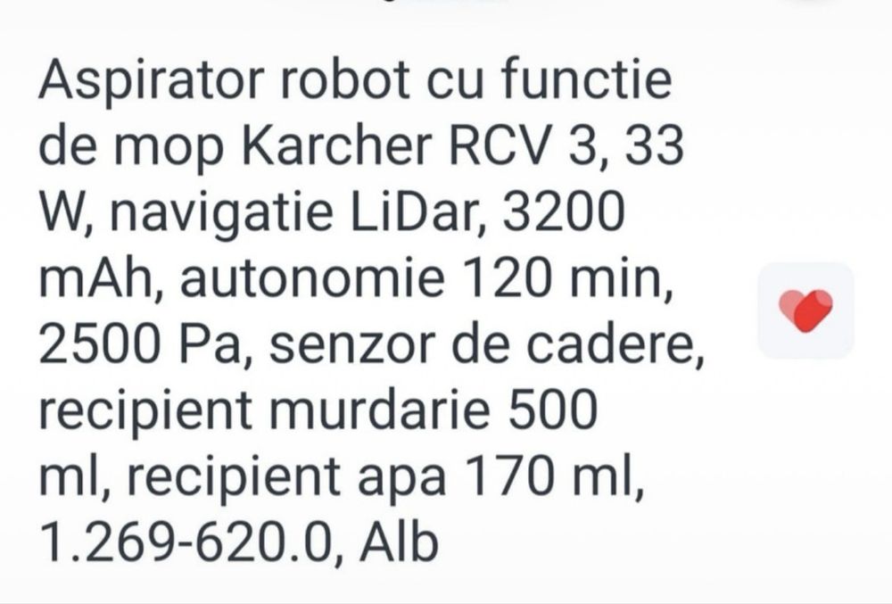 robot Aspirator Karcher