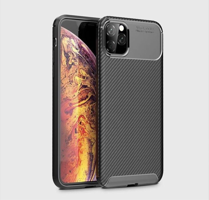 Iphone 13/14/15/16/17 AIR PRO MAX/16E/17E Husa Silicon Neagra Black AF