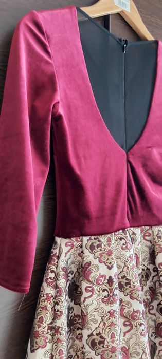 Rochie catifea mulata