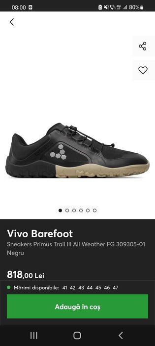 Adidasi vivobarefoot