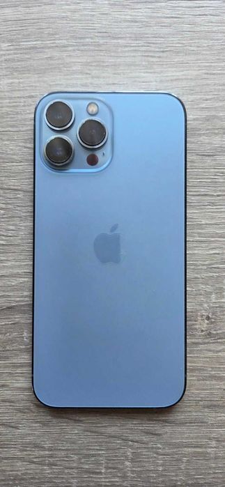 Apple iPhone 13 Pro Max, 128 GB, Sierra Blue, 100 процента живот на батерията