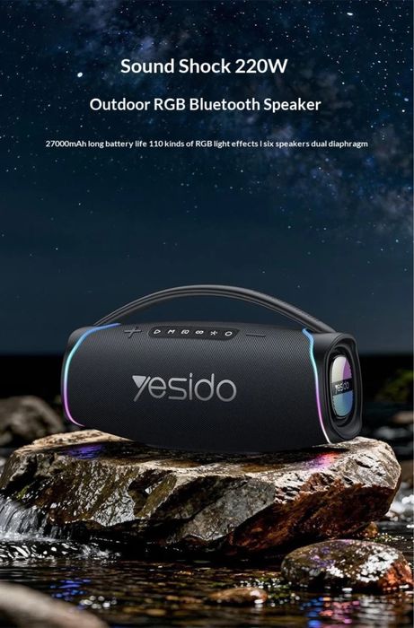 Портативная колонка Yesido YSW45 / YSW46 с караоке и RGB 120вт/220вт