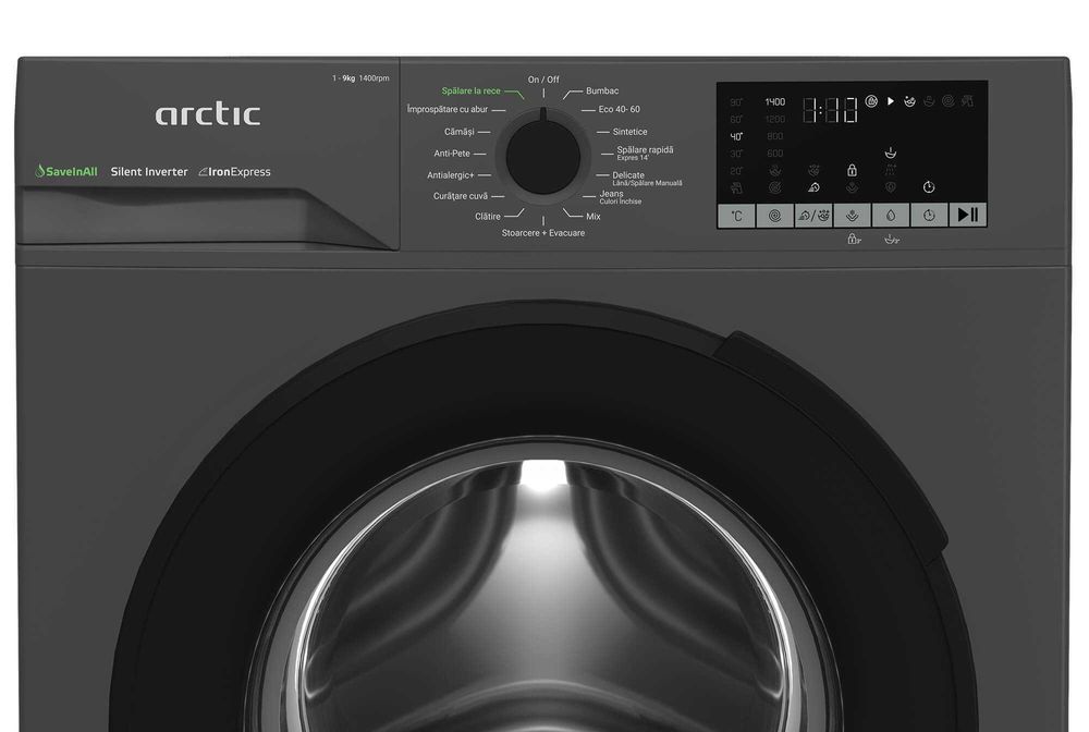 Нова инверторна пералня Arctic APLM2WFSU29412A 1400 об 9 кг Клас A