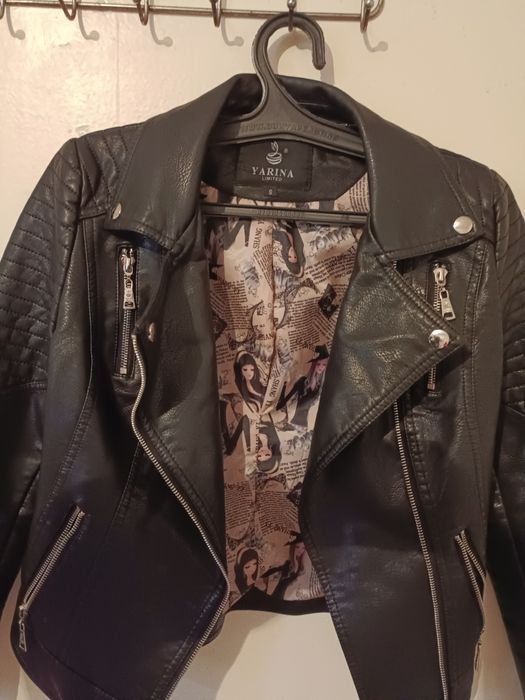 Кожаная куртка молодежная