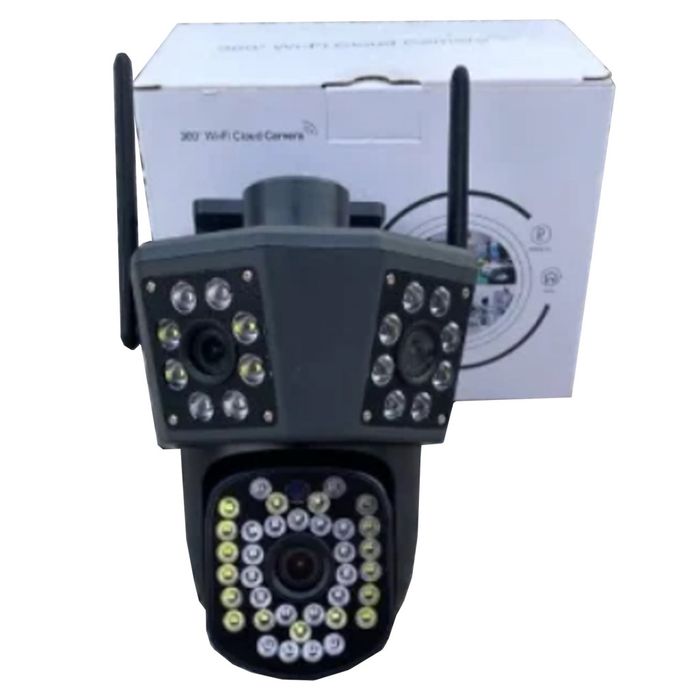 Тройна камера за наблюдение, работи с Wi-Fi