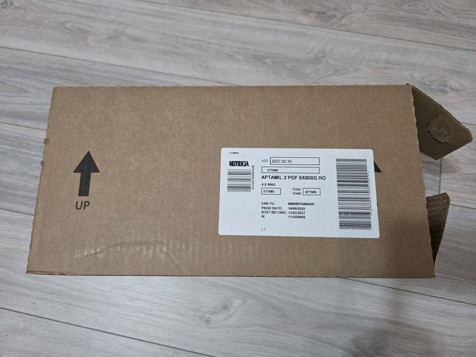 Lapte praf Aptamil NUTRI-BIOTIK 2, 800 g, 6-12 luni, Nutricia