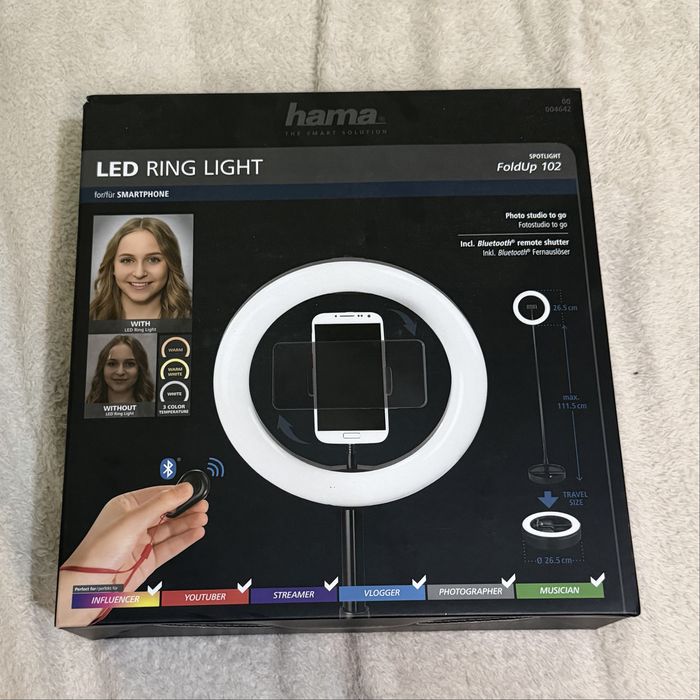 Hama LED Ring Light Foldup 102