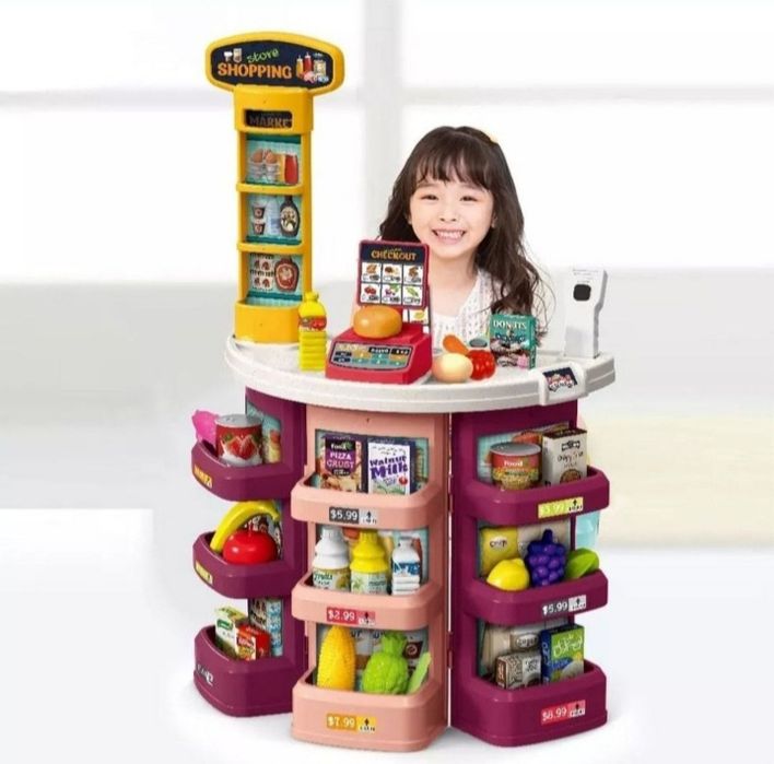 Даставка бесплатная. Игровой набор Магазин торговый рынок.