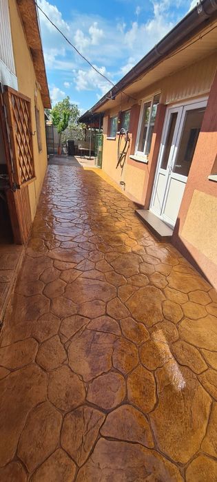 Beton amprentat  , elicopterizat, măturat și vertical