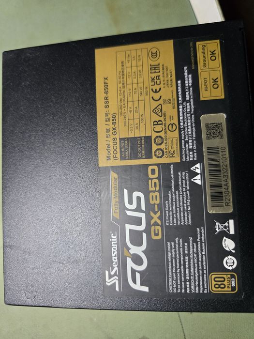 Vand Sursa Seasonic Focus GX 850W 80% GOLD