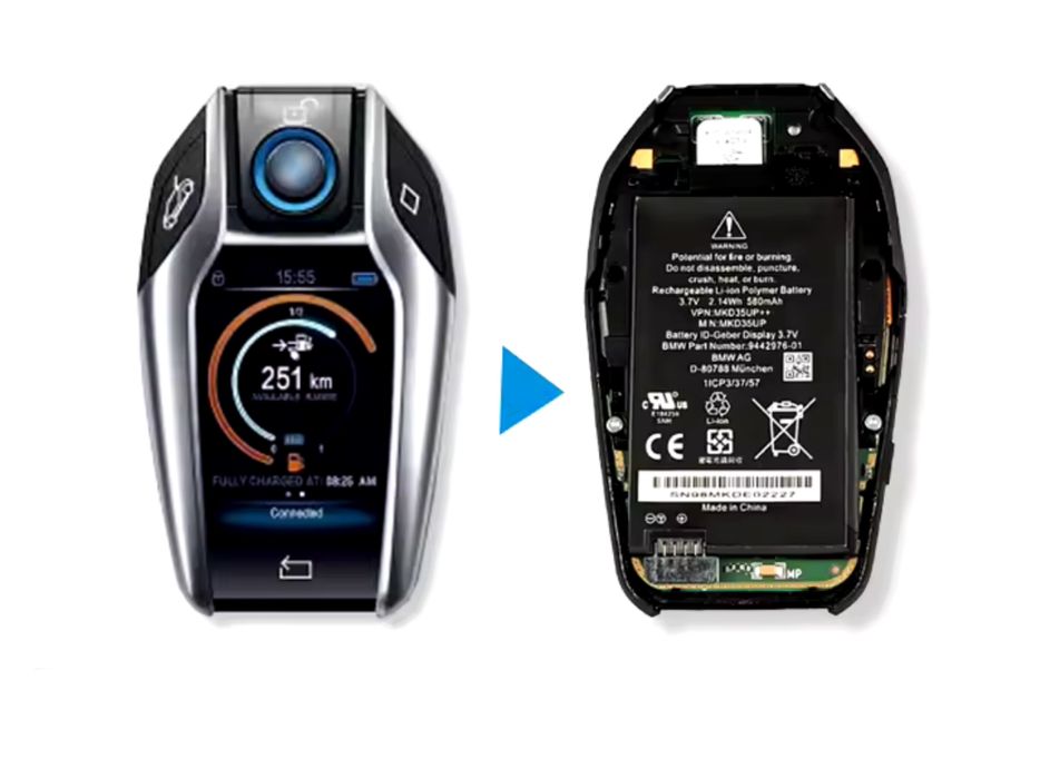 Baterie acumulator cheie smart display Bmw MKD35UP 2.14Wh g11 g30 g05