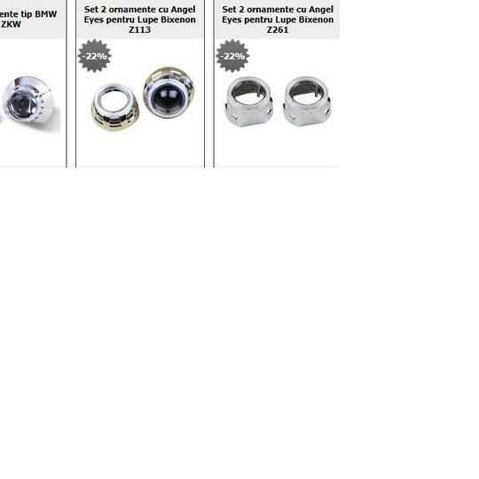 Lupe Morimoto Bixenon Mini H1 2,5" cu ornamente la alegere incluse