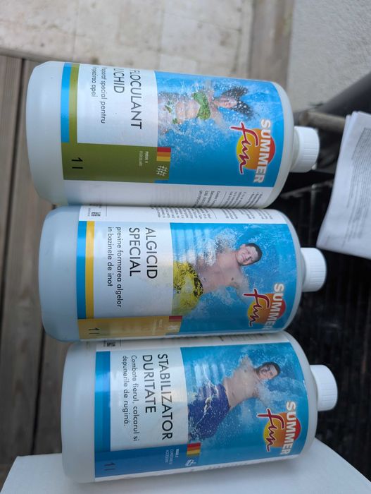 Piscina supraterana + scara + underlay + pompa + nisip filtrare +kit substante + minciog