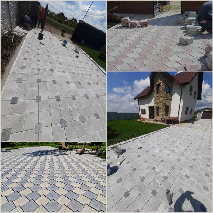 Pavele si pavele din beton prefabricat pentru gradina montaj si transp