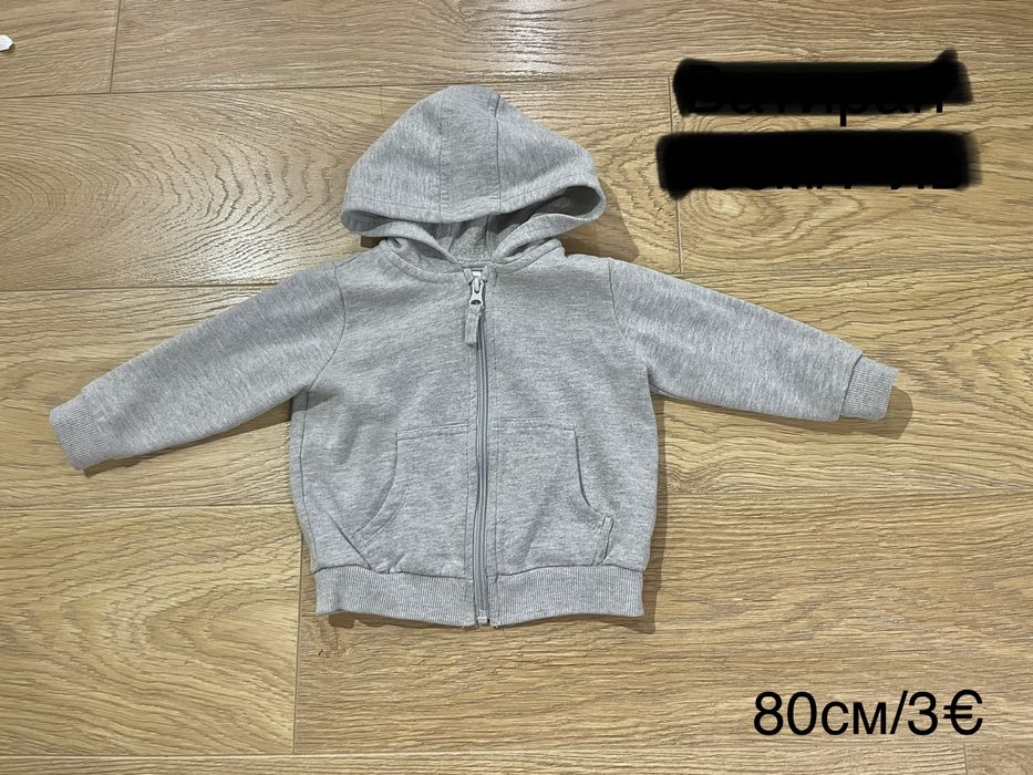 Ново детско яке Okaidi и др дрешки 9-12м 80см