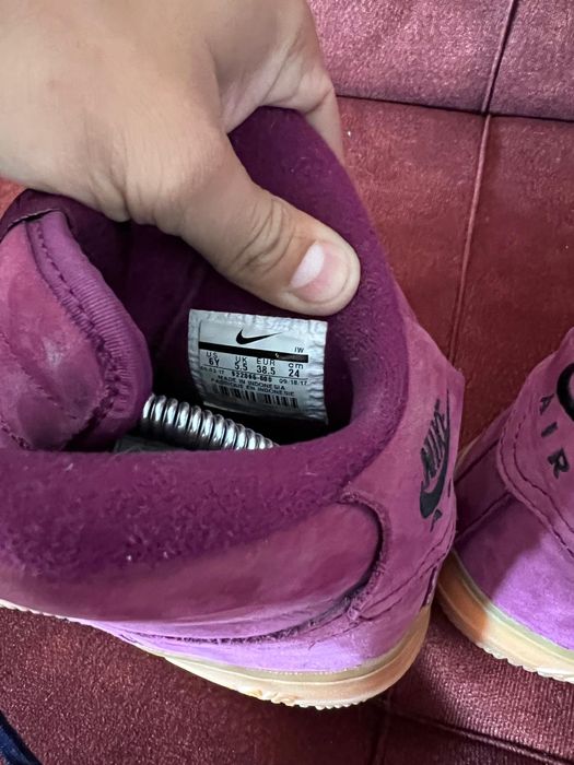 Nike air force 1 Mid WB GS Bordeaux Suede originali noi