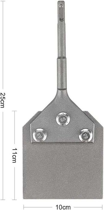 Racleta razuire SDS Plus podea/perete cu 2 lame de înlocuire