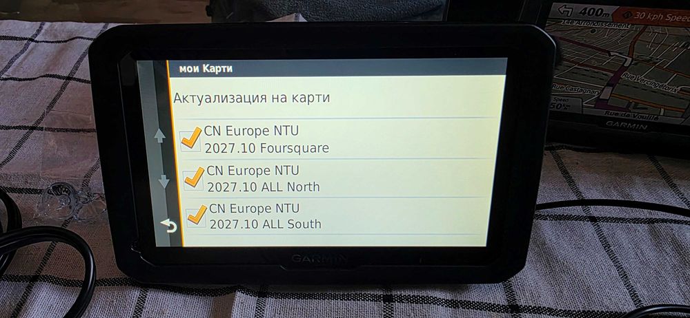 Навигация за камион Garmin Dezl 770 7 инча карти за цяла Европа и Турция пълен комплект