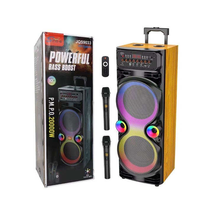 Бепул Доставка,Сифатли Караоке колонка 2 та микрофонли 95см kalonka