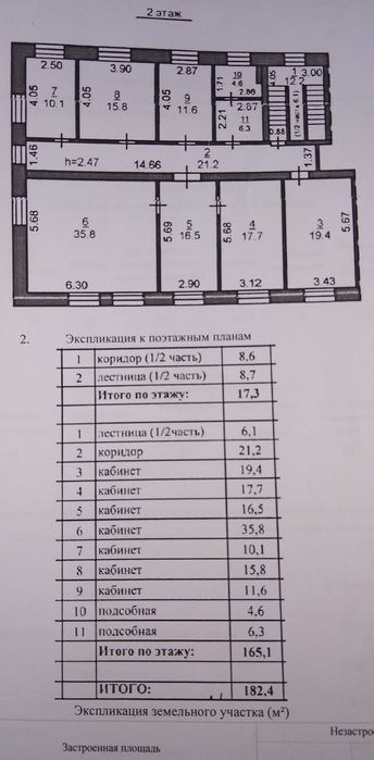 часть административного здания