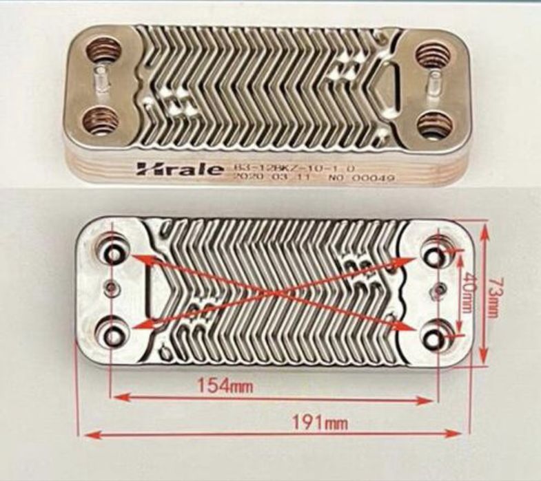 Теплообменники ГВС запчасти газовых котлов